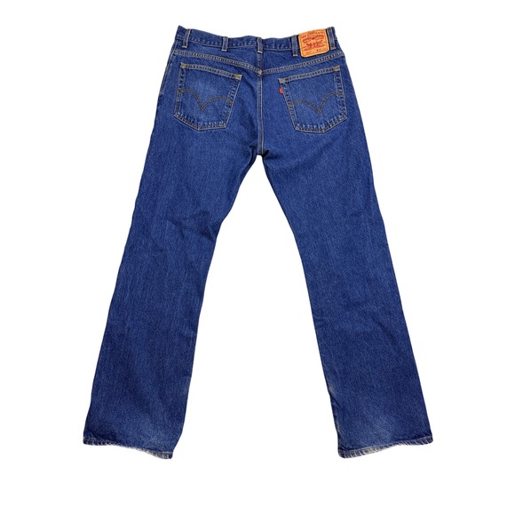 Vtg Y2K Levis 517 Bootcut Jeans Mens 38x34 Medium Wash Blue Pants - Picture 3 of 13